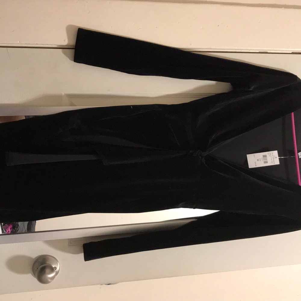 Black velvet dress